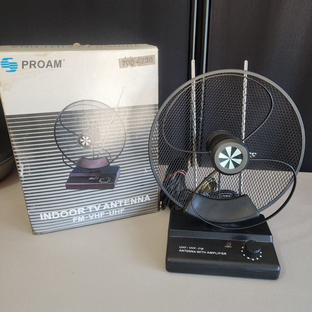 Proam 700-730 Indoor Amplified TV Antenna (FM/VHF/UHF) -